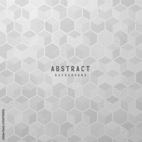 Abstract Hexagonal Cube Background
