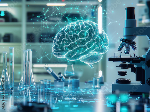 scientific research in laboratory