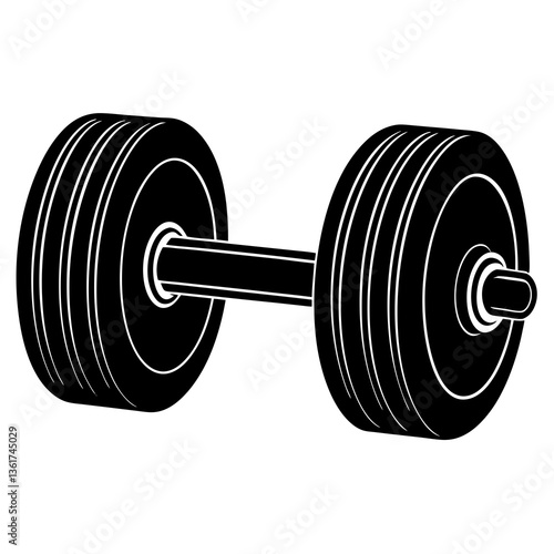 dumbbell isolated on white background