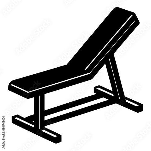 incline bench on white