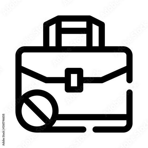 Closed business line icon