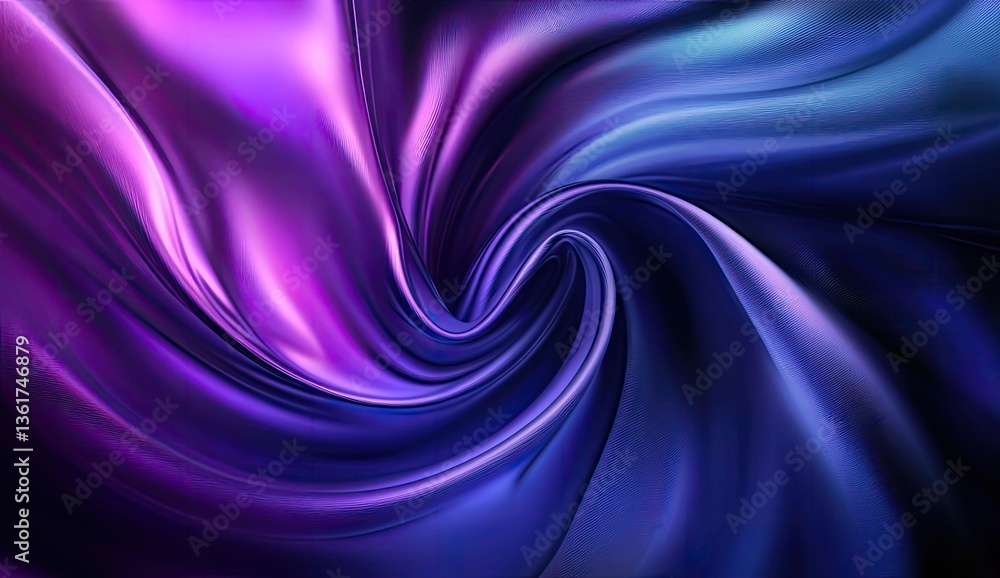Abstract swirling liquid fabric design in vibrant purple and blue hues. Flowing, dynamic, and mesmerizing Abstract swirling liquid fabric design in vibrant purple and blue hues. Flowing, dynamic, and mesmerizing