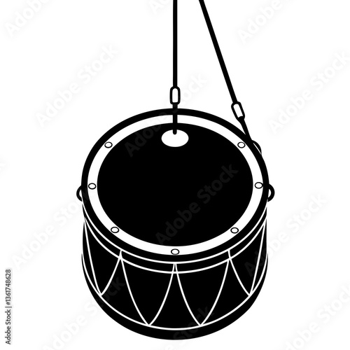 hang drum isolated on white