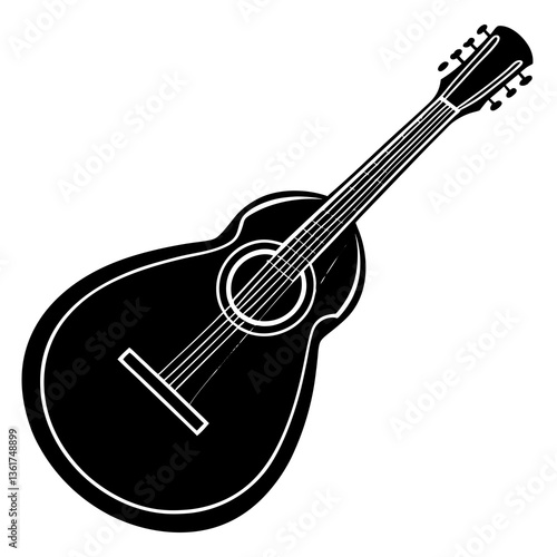 mandolin isolated on white