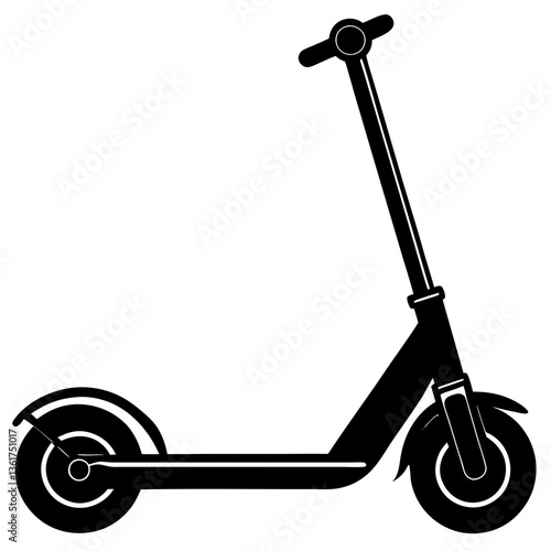 vintage scooter vector
