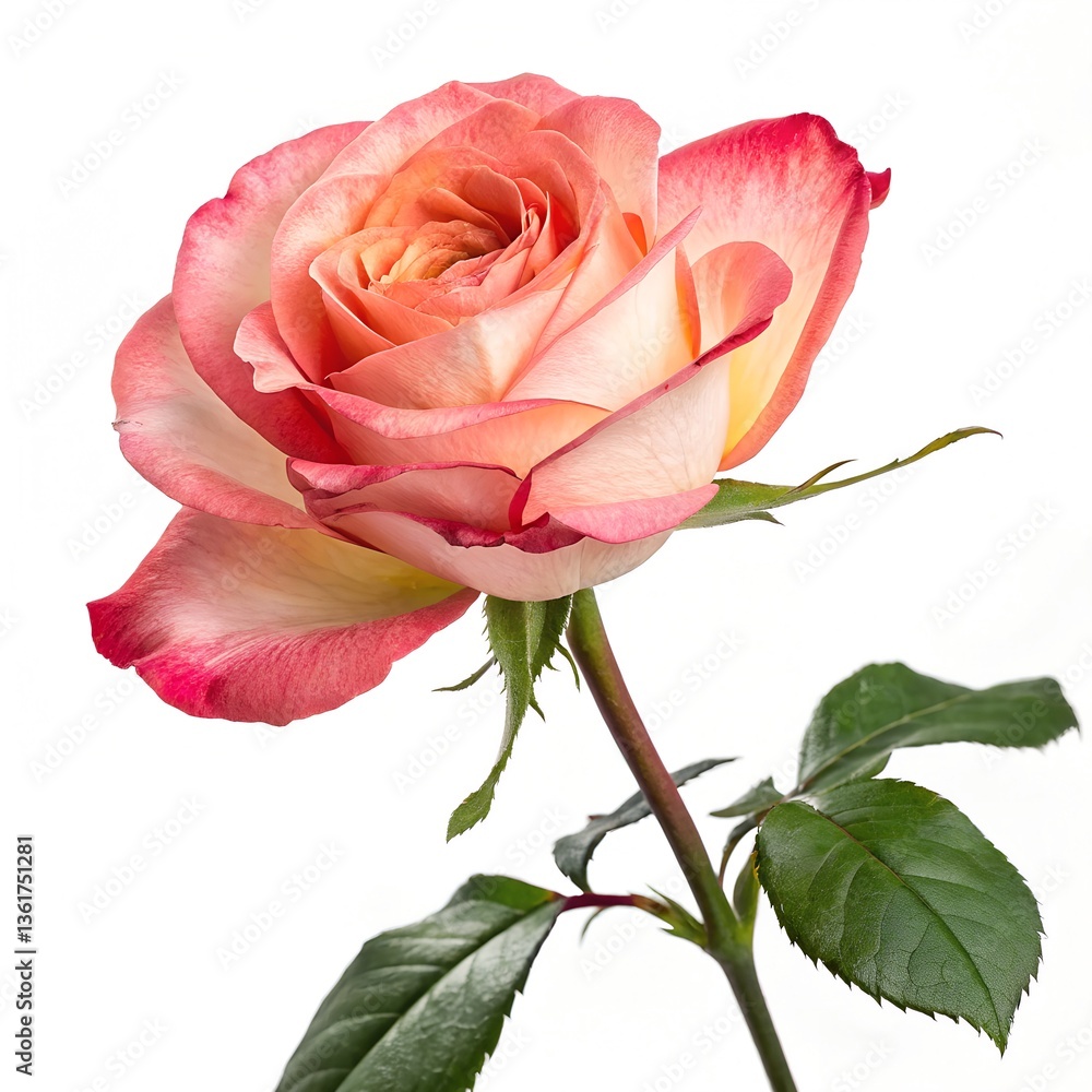 pink rose isolated on white background pink rose isolated on white background