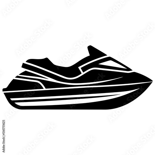 jet  ski on a white background