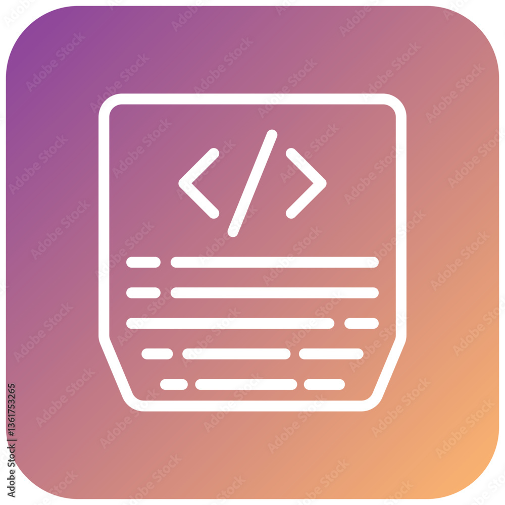 Vector Design Coding Icon Style Vector Design Coding Icon Style