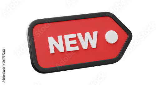 Isolated NEW label