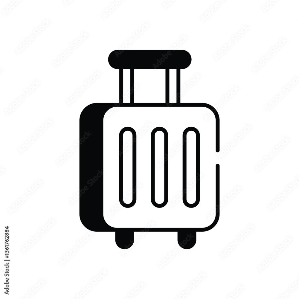 Suitcase vector icon stock illustration Suitcase vector icon stock illustration