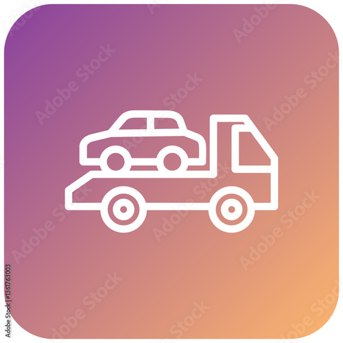 Car Shift Icon Style
