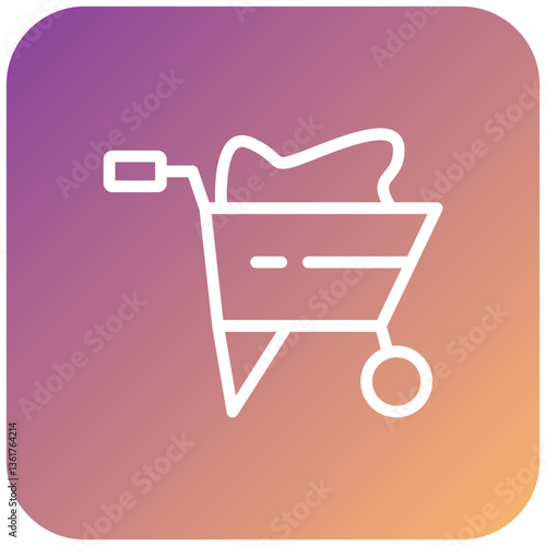 Wheelbarrow Icon Style