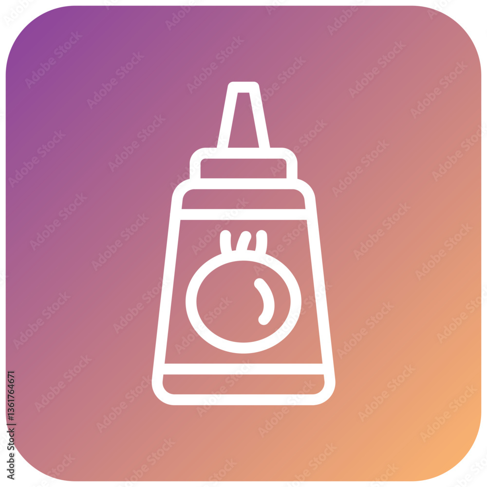 Tomato Sauce Icon Style Tomato Sauce Icon Style