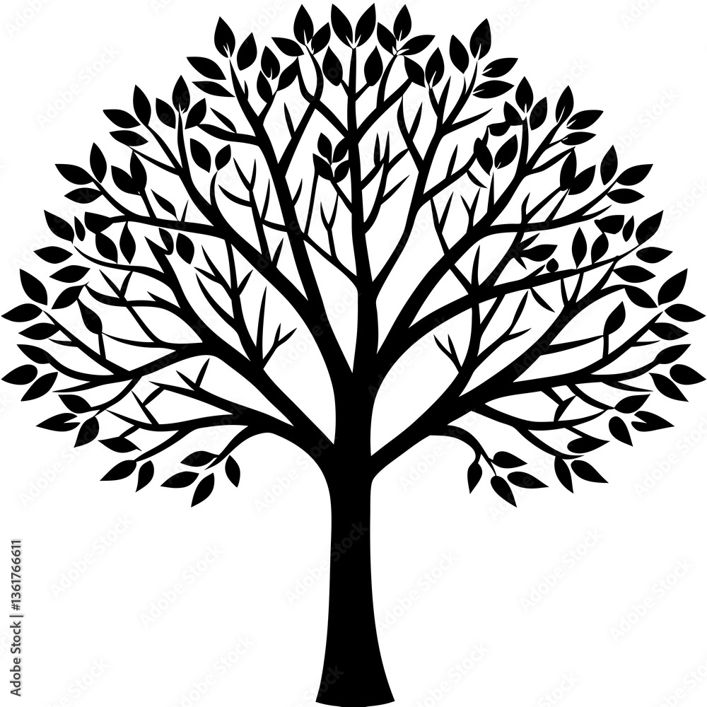 tree silhouette vector tree silhouette vector