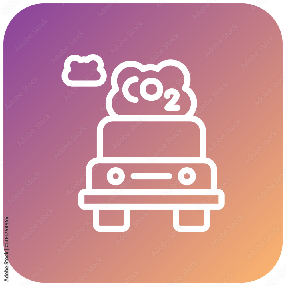 Low Emission Icon Style Low Emission Icon Style
