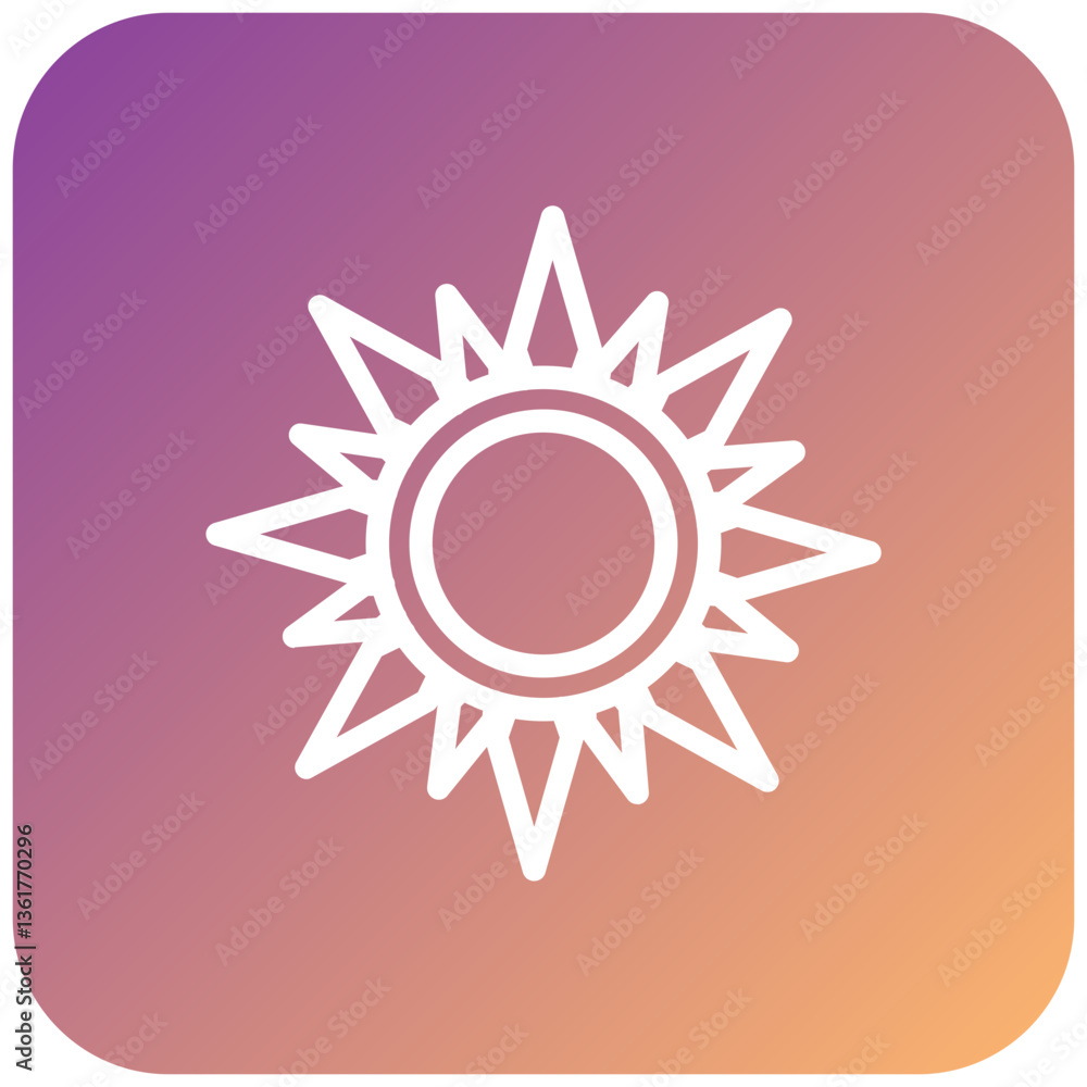 Sun Icon Style Sun Icon Style