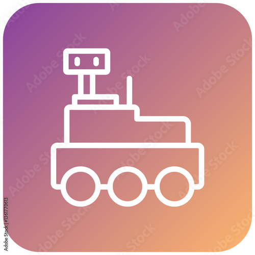 Mars Rover Icon Style