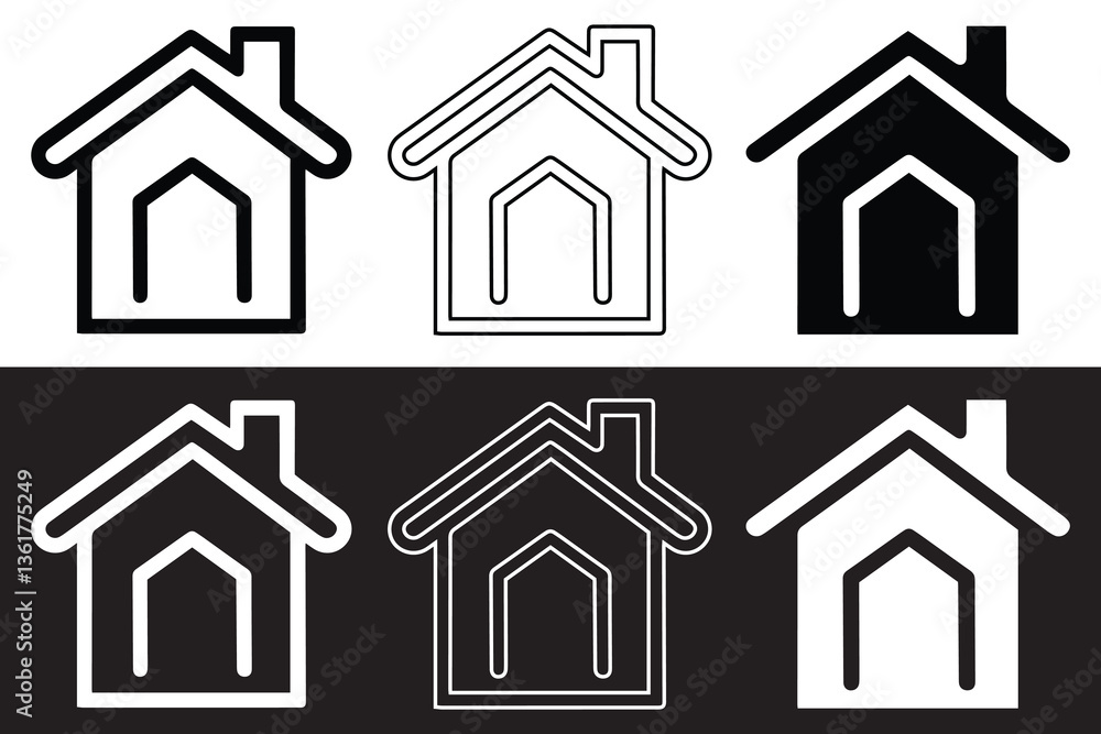 house icon set house icon set