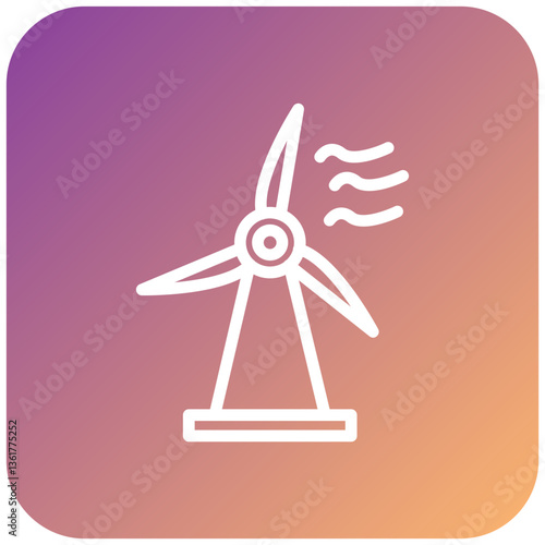 Wind Power Icon Style