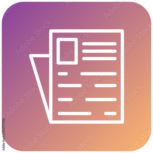 Newspaper Icon Style