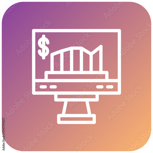 Market Statistics Icon Style