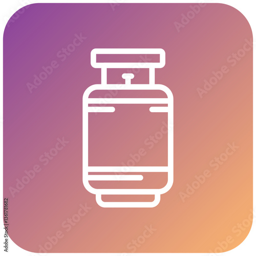 Gas Cylinders Icon Style