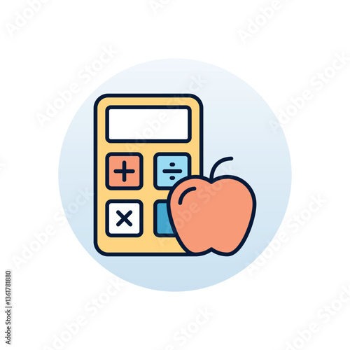 Count Calories Vector icon