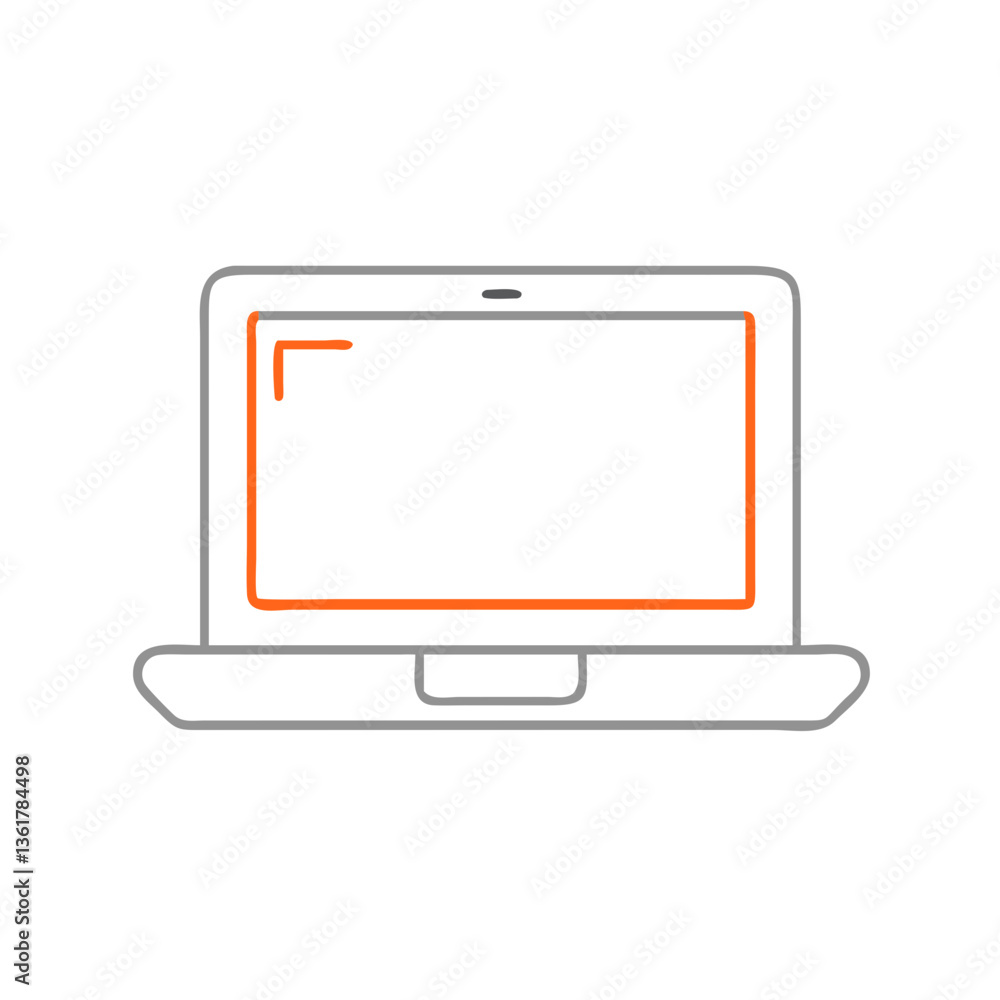 Minimalist laptop illustration, symbolizing modern technology and digital communication, suitable for business and tech-themed projects, showcasing innovation and connectivity. Minimalist laptop illustration, symbolizing modern technology and digital communication, suitable for business and tech-themed projects, showcasing innovation and connectivity.