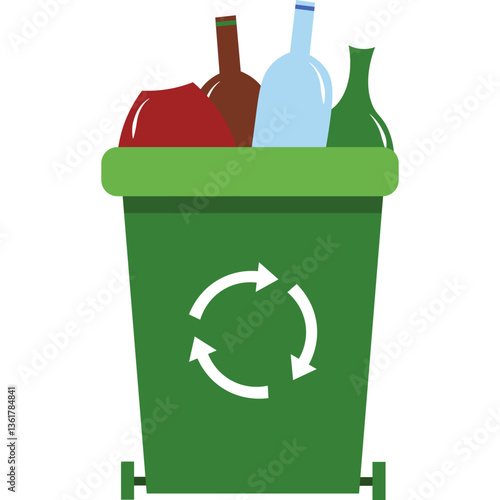  Recycling Bin Illustration