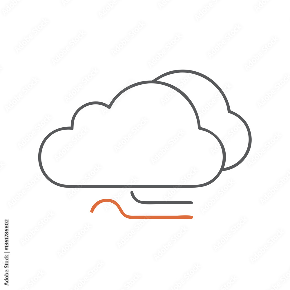 Minimalist line art illustration of two clouds gently floating together, representing tranquility and serenity in nature, ideal for backgrounds in design projects and calming visual themes. Minimalist line art illustration of two clouds gently floating together, representing tranquility and serenity in nature, ideal for backgrounds in design projects and calming visual themes.