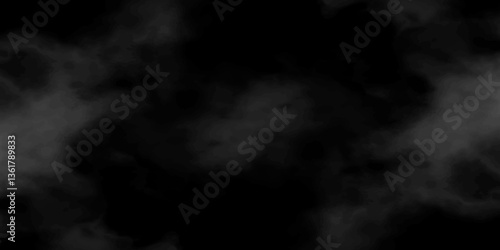 Abstract black fog design with smoke texture overlays. fume overlay design. background with smoke on black and Fog and smoky effect for photos design. Misty fog effect and Isolated black background.
