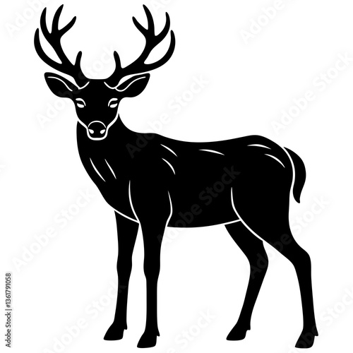 deer silhouette vector