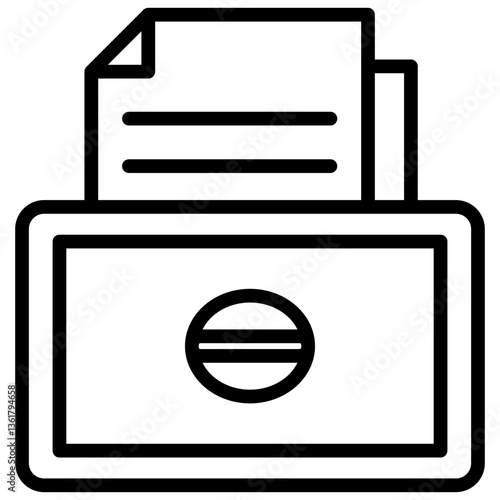 Record Keeping Icon Lineal Syle