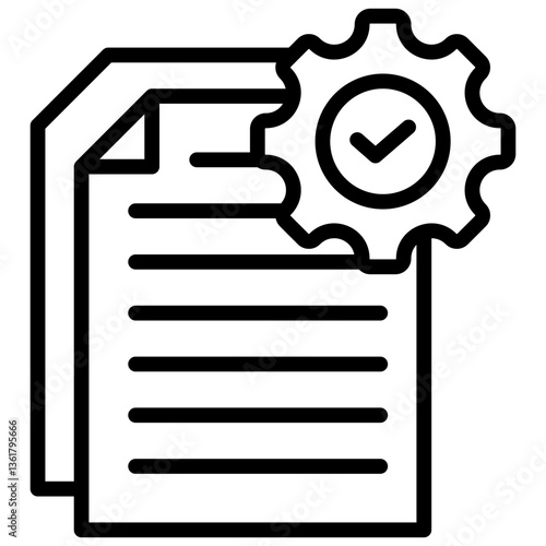 Documentation Compliance Icon Lineal Syle