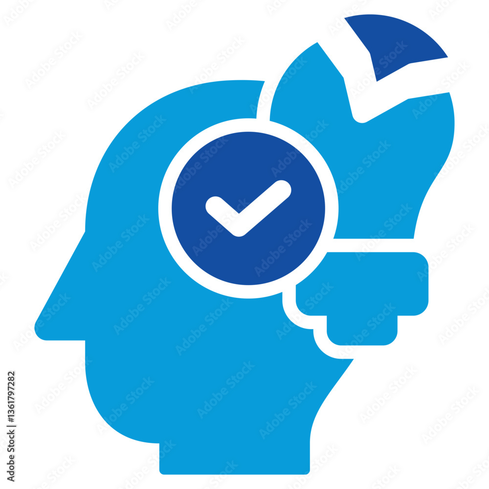 Problem Solving Icon Dual Tone Color Style Problem Solving Icon Dual Tone Color Style