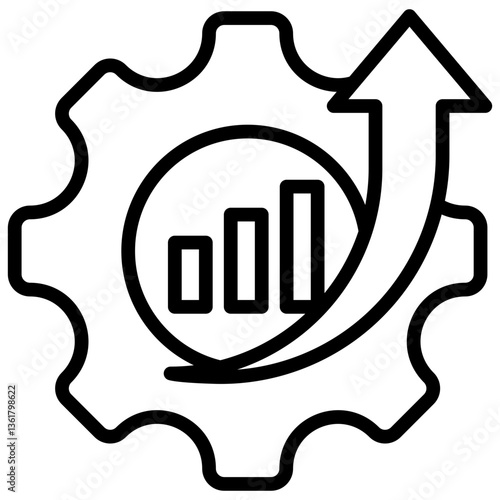 Sales Development Icon Lineal Syle