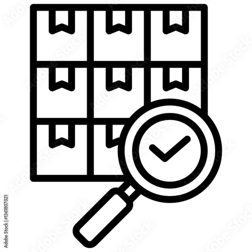 Quantity Tracking Icon Lineal Syle
