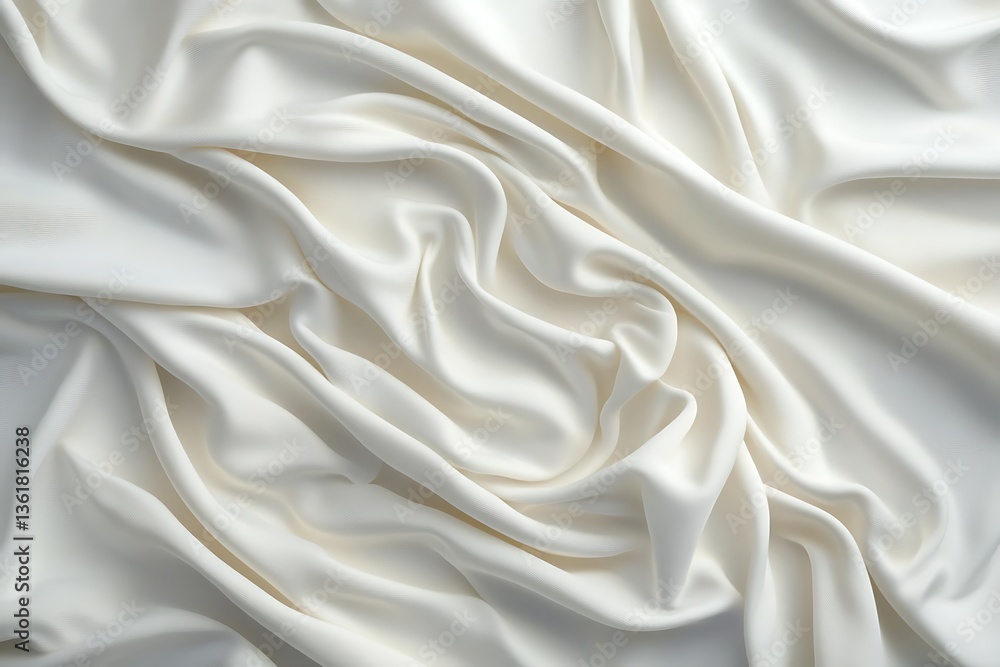 Fototapeta premium White Fabric Drape Texture (1)