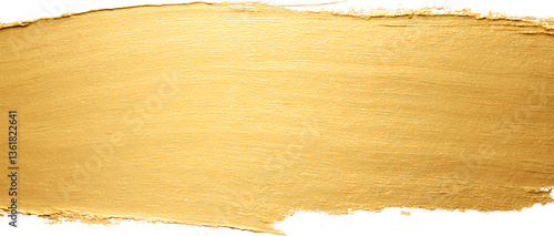 Fototapeta Naklejka Na Ścianę i Meble -  Stroke of gold paint with a transparent background