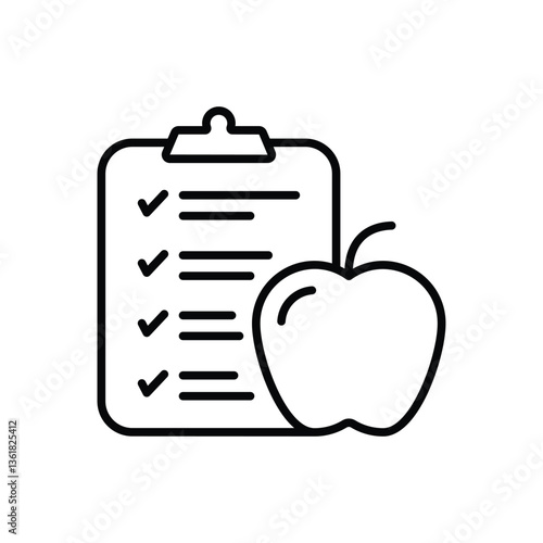 Meal Plan Vector icon