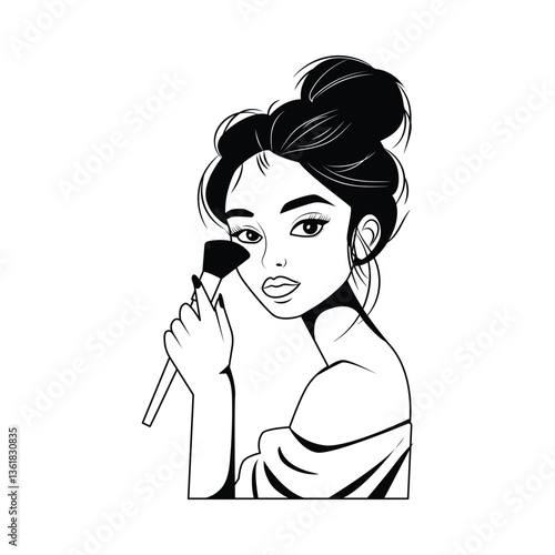 Flawless Finish Vector Style Outline illustration. Eps 10 File 