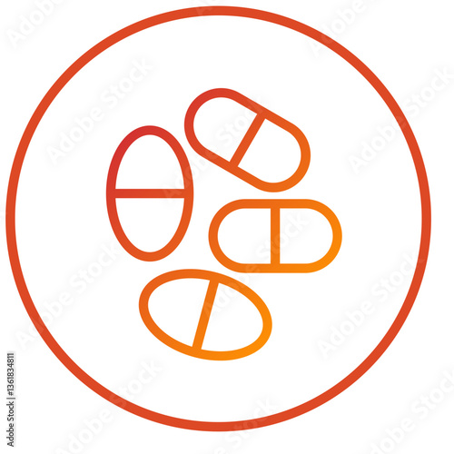 Vector Design Pills Icon Style