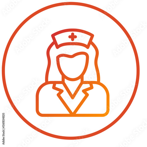 Vector Design Nurse Icon Style