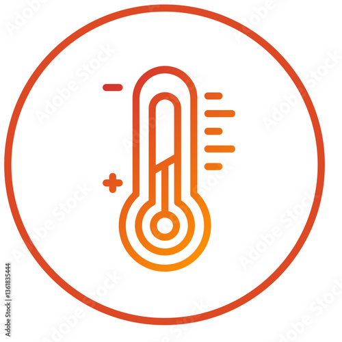 Vector Design Thermometer Icon Style