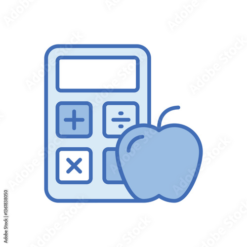 Count Calories Vector icon