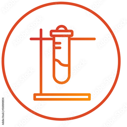 Test Tube Stand Icon Style