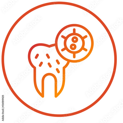 Tooth Infection Icon Style