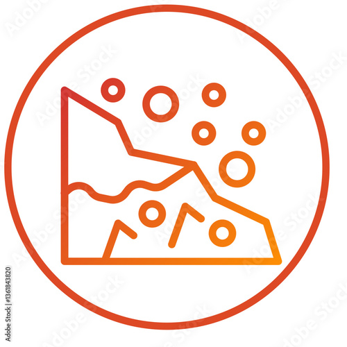 Snow Avalanche Icon Style