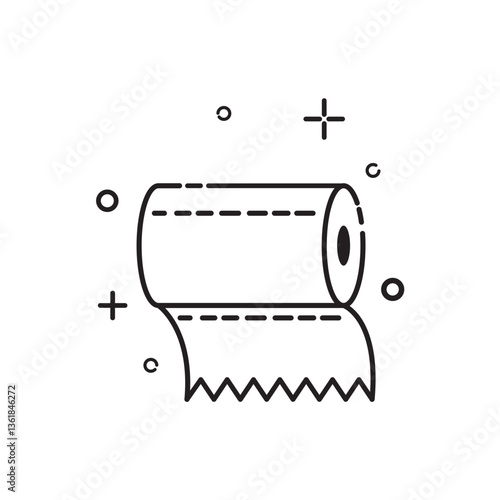 Roll of toilet paper