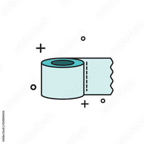 Roll of toilet paper